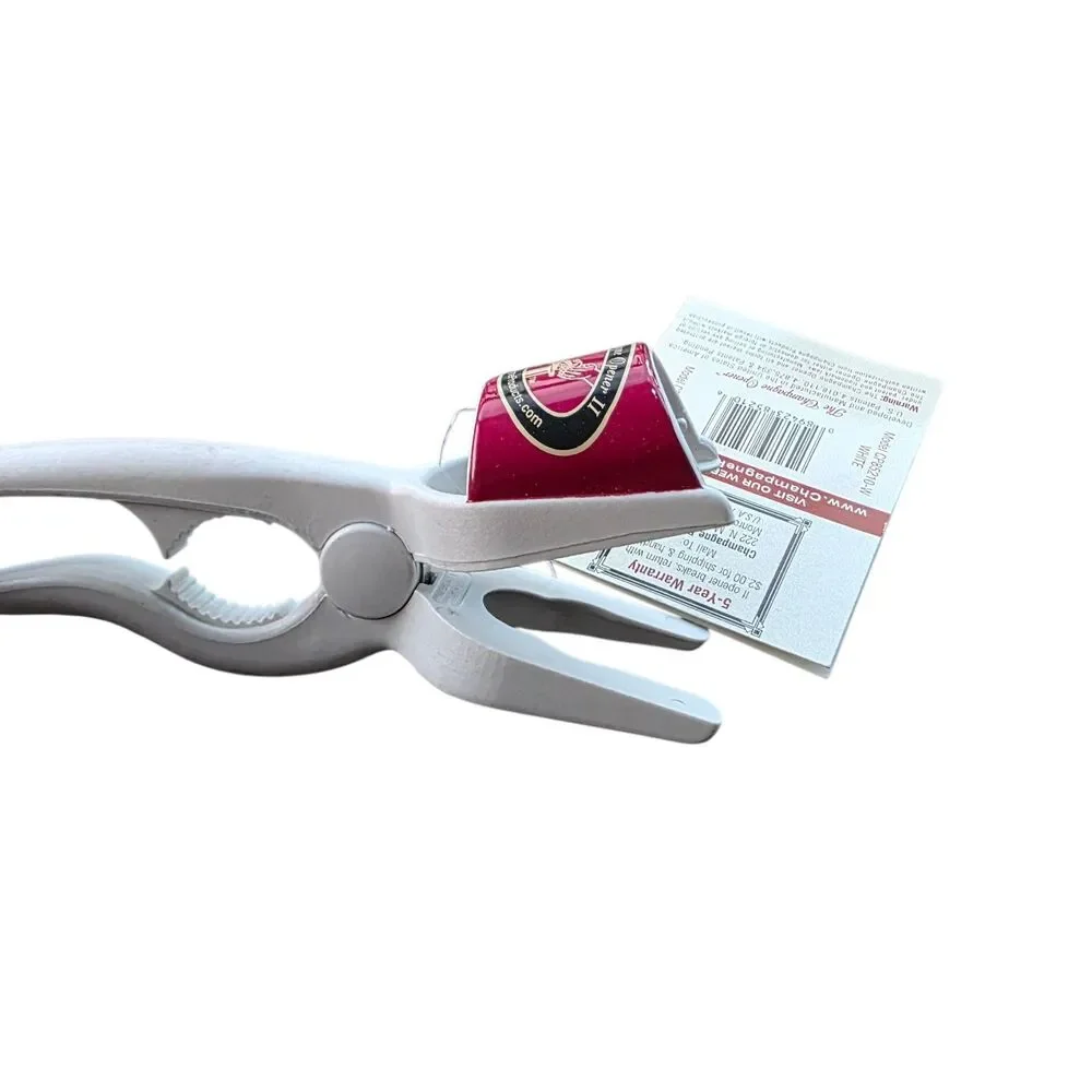 The Champagne Opener II NWT White Made USA Patented Cork Remover CP85210